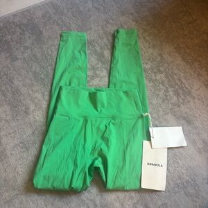 NWT Adanola Ultimate Leggings M Tall Kelly Green Compressive Active Fit Stretch